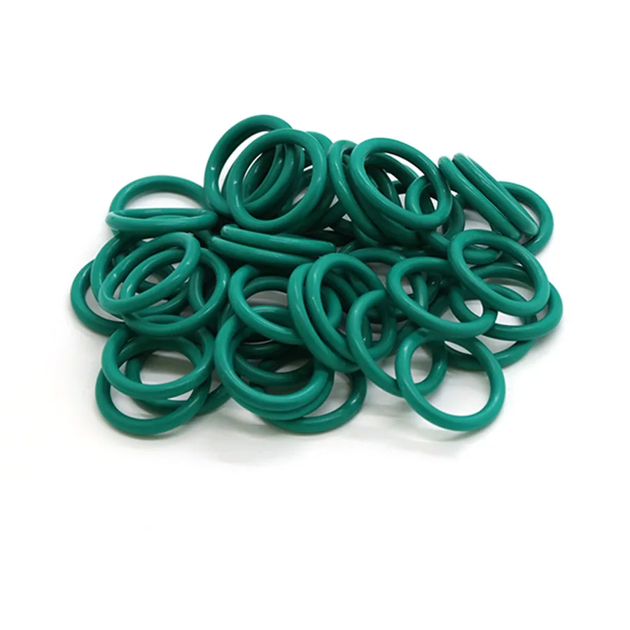 2.4mm FKM O-Ring Rubber Seal Washer Green O Ring OD 8mm-60mm | Gaskets