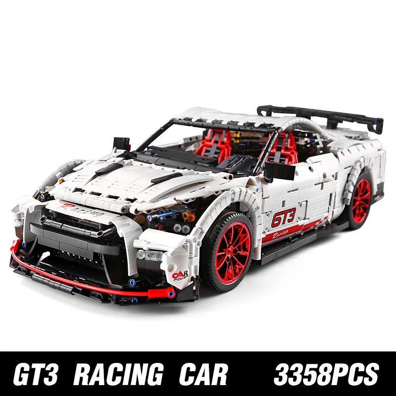 Форма King MOC Technic Nismo Nissans GTR GT3 модель автомобиля строительные блоки кирпичи