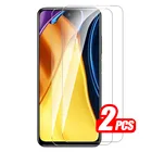 Защитное стекло с полным покрытием для Xiaomi Poco M3 Pro Poxo Pocco Poko M4 X4 X3 NFC F3 F1 M X 4 F 3, 2 шт., защитная пленка для экрана телефона