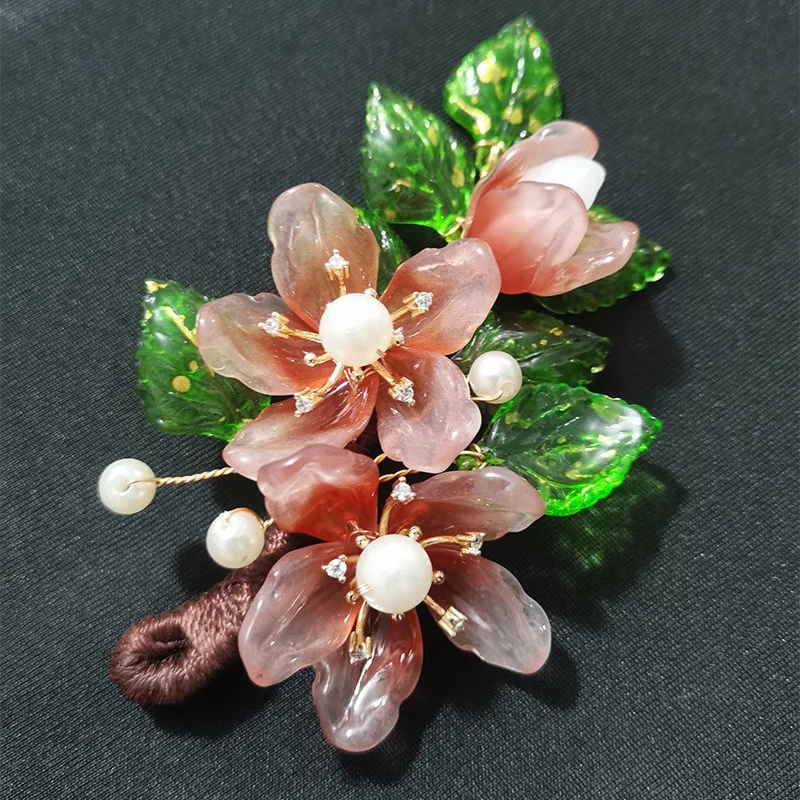 

20pcs Flower Petals Charms Pendants DIY Hair Sticks Earring Making Connectors Jewelry Findings Handwork Girls Hair Accessories