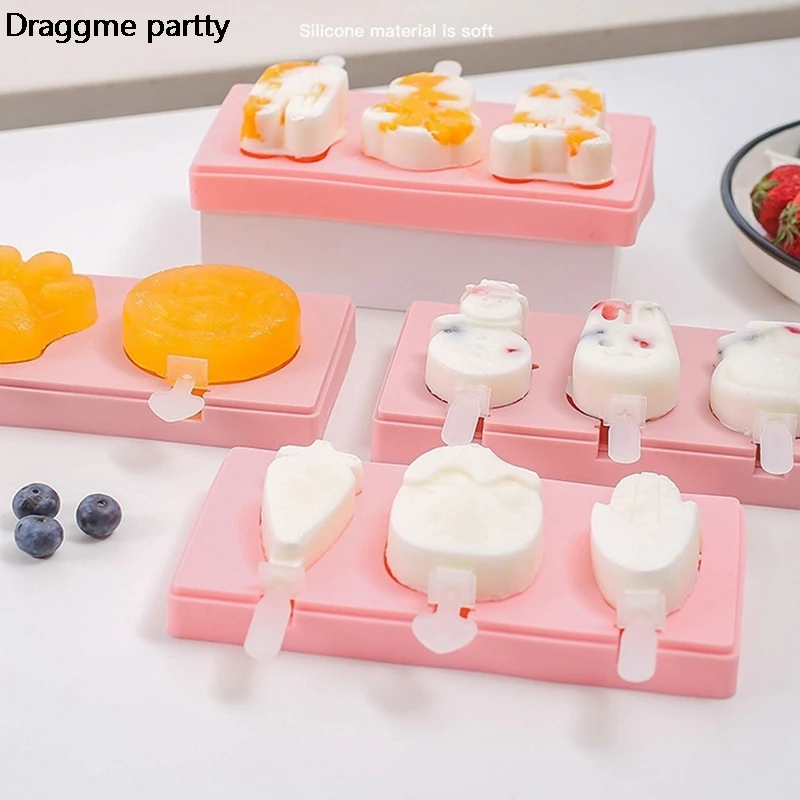 

Силиконовые Формочки Для Мороженого, формочки для приготовления домашнего десерта, заморозки фруктов, сока, мороженого, кухонные инструмен...