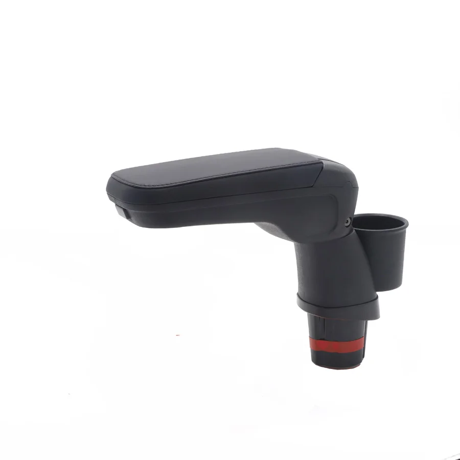 Кожаный подлокотник коробка для хранения с подстаканником шкафчик центральный