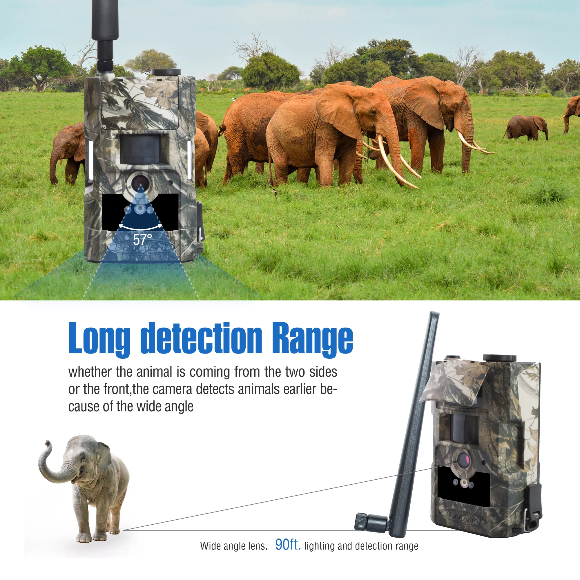 Bolyguard охотничья камера 4G Дикая камера 24 м mollus 90ft ночного видения фото ловушки Скаут камера fototrappola camara caza