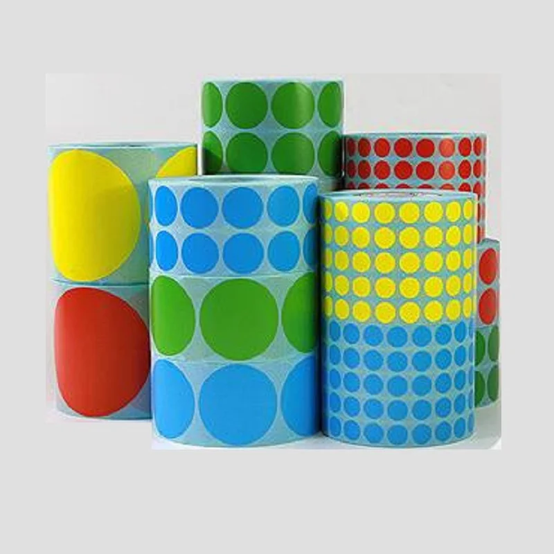 400 шт Размер 7 мм рулонная наклейка цветная бумага этикетка принтер термальная с