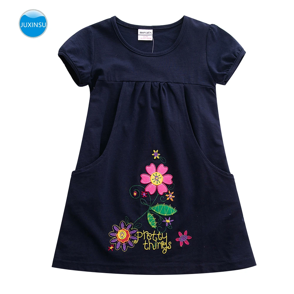 Летний джинсовый костюм для девочек JUXINSU повседневные платья без рукавов милый