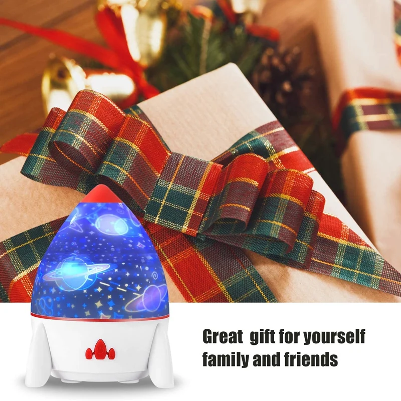 

Star Projector Night Light for Bedroom Universe Night Light with 7 Lighting Modes and 6 Films for Kids Christmas Gift