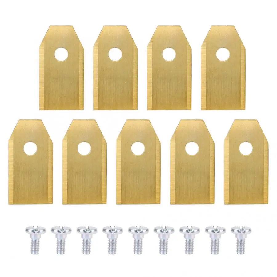 

Garden Strimmer Blade Titanium Plated Stainless Steel Lawn Mower Blade Grass Trimmer Parts