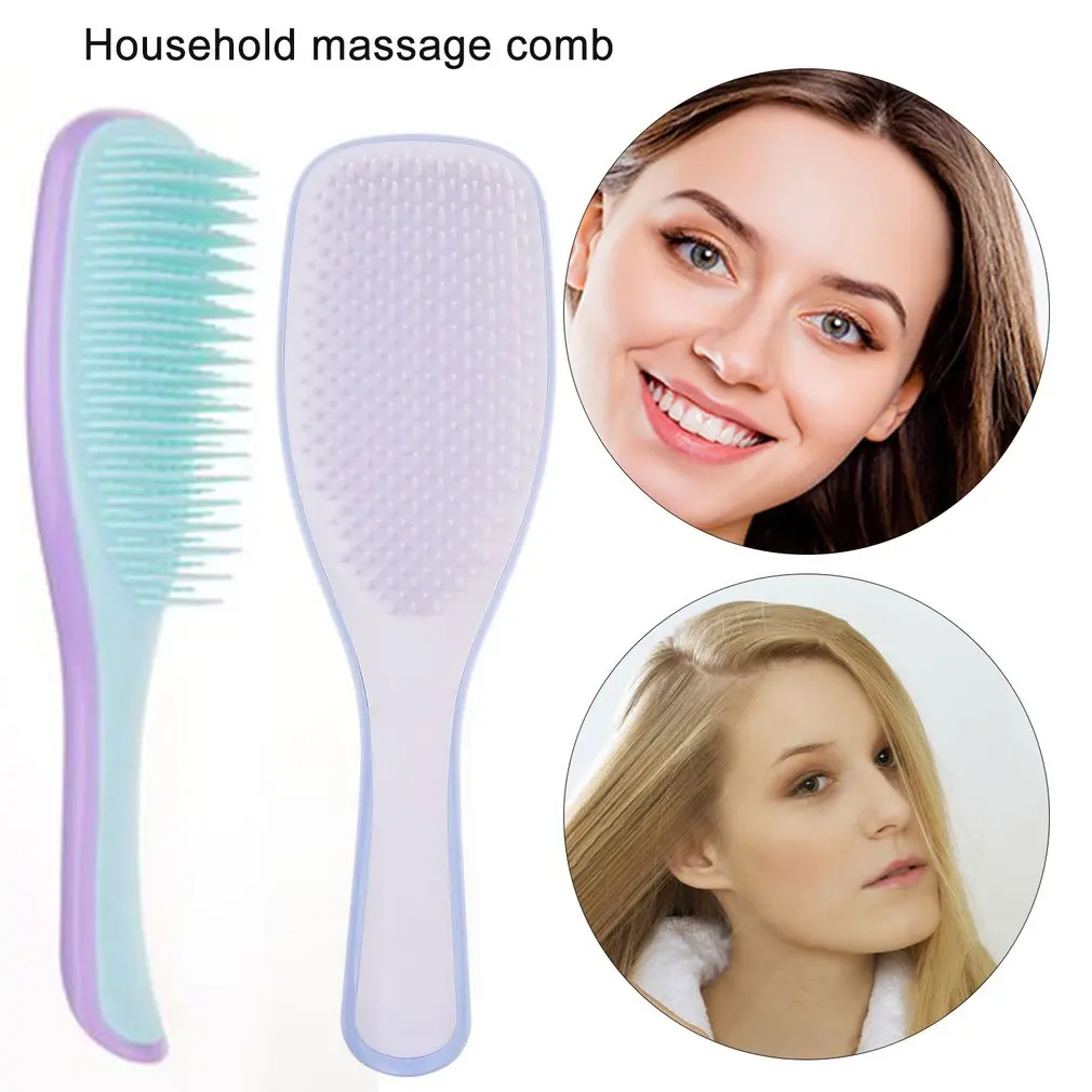 

1pc Comb Men's Styling Comb Plastic Household Massage Comb Ladies Short Straight Hair Curly Hair Salon Comb 5 Color Optional