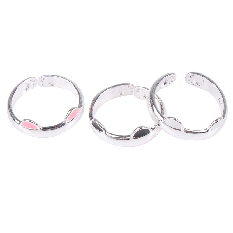 С милыми кошачьими ушками животных палец кольцо дизайн Цвет модное ювелирное