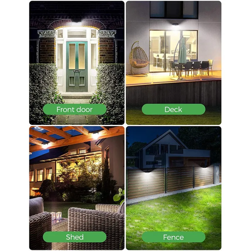 

Solar Motion Sensor Light 270 Wide Angle Illumination Solar Wall Light For Garden, Courtyard, Front Door, Swimming Pond