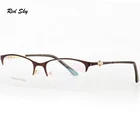 Оптические очки, оправа для очков, женские металлические полуоправы, очки для чтения, индивидуальные линзы, очки для близорукости, очки по рецепту