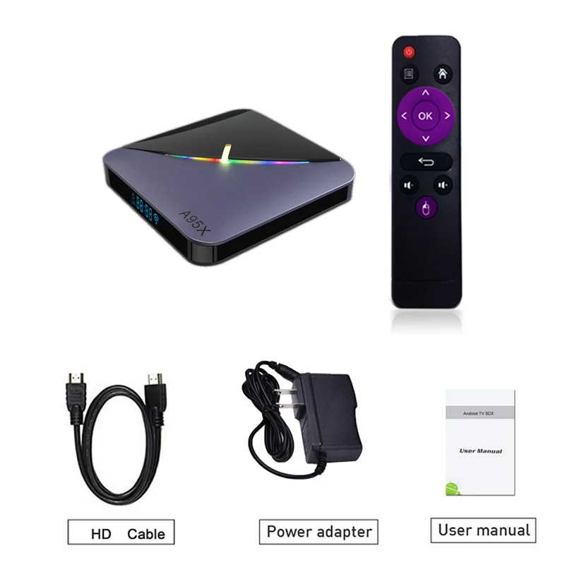 Устройство для ТВ inteligente A95X f3 airll декодер с Android 11 0 Amlogic S905W2 4 Гб ОЗУ 64 ПЗУ BT5.0 a95 |