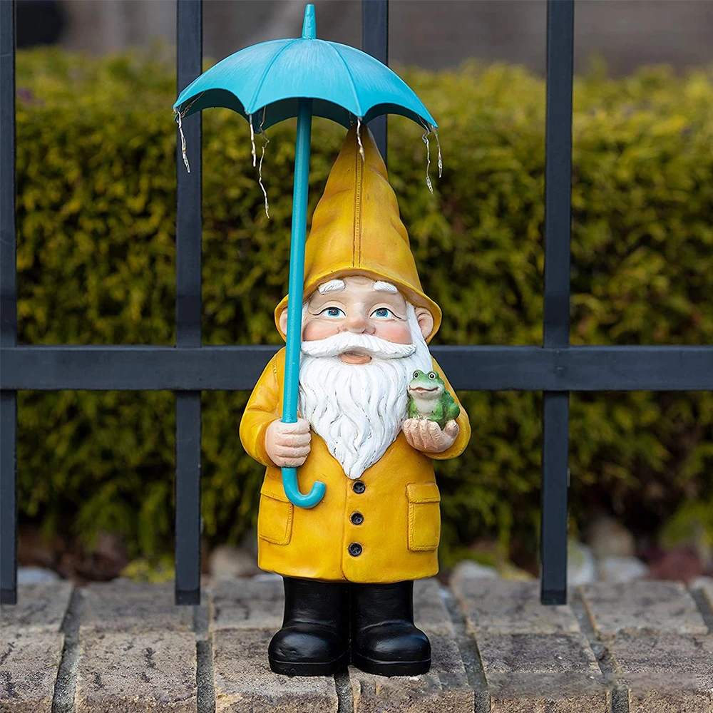 Светящийся зонт-дедушка украшения из смолы карликовая Солнечная