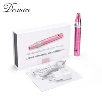 pink electric micro needle pen professional wireless electric skin care kit tools microblading needles skin repair tools pen