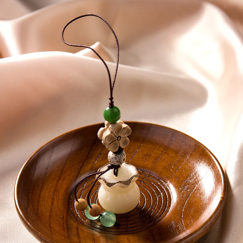 tibetan buddhist handmade braided phone accessory bag pendant good luck fortune wealth charm couple gift car pendent free global shipping