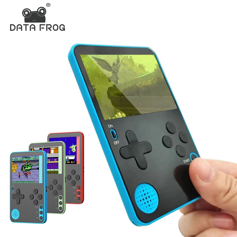 DATA FROG Portable Ultra-Thin 6.5mm Mini Retro Handheld Game Console Built-in 500 NES Games Airplane Travel Pocket Game Console