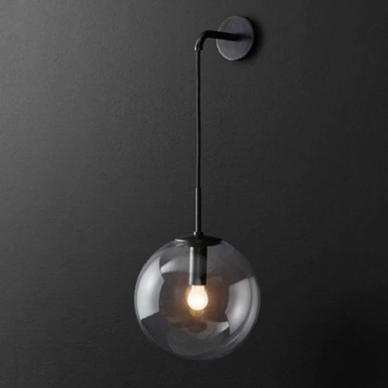 Стеклянные Настенные светильники LukLoy в скандинавском стиле светодиодные лампы