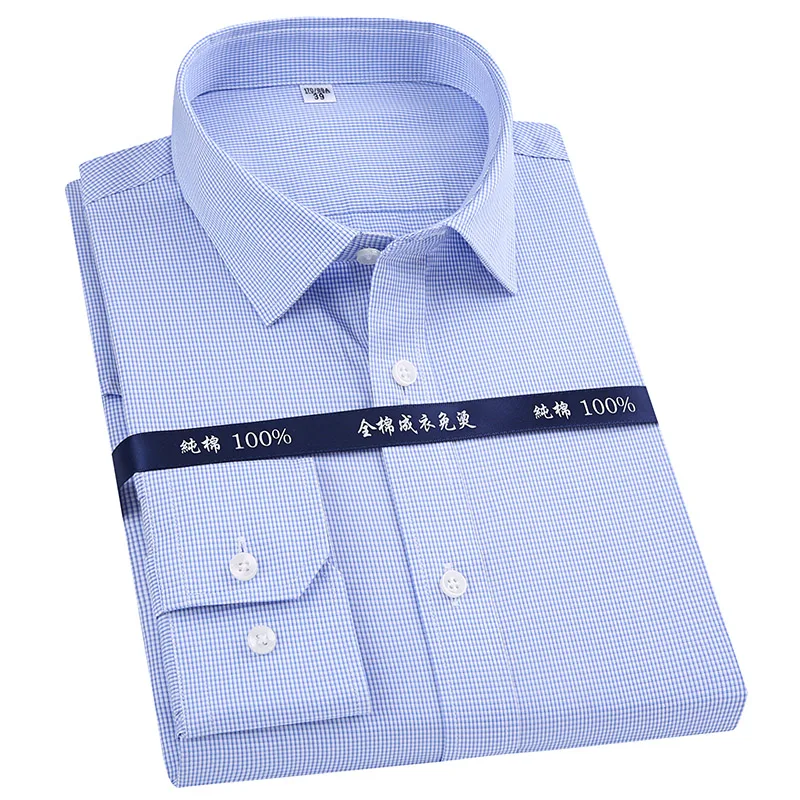 2020 New Arrival 8xl 7xl High Quality 100% Cotton Men Shirt Long Sleeved Twill Business Shirts Soft Brand Clothes DS370 | Мужская одежда