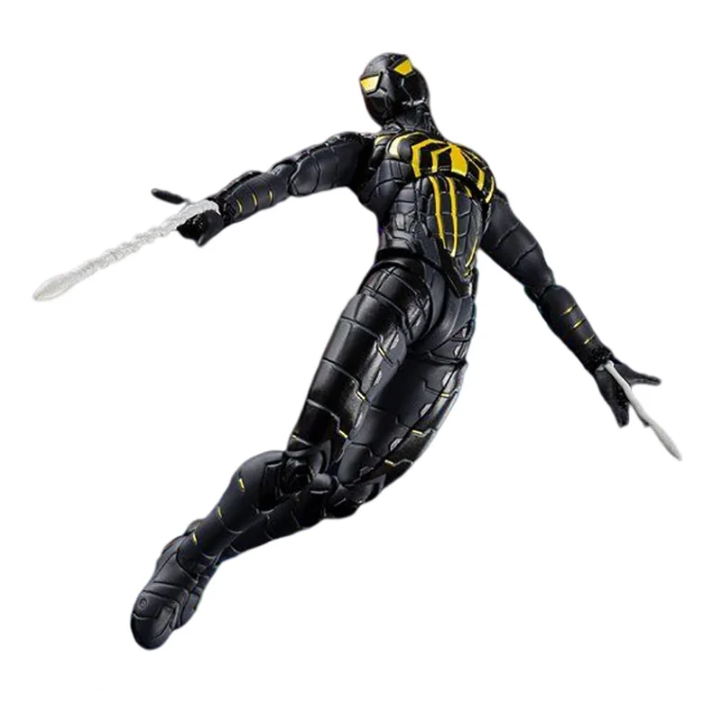 

Original BANDAI SHF Marvel Avengers Anime Fiugre Spider Man Black Anti Doctor Octopus Battle Suit PVC Action Model Toy For Kids