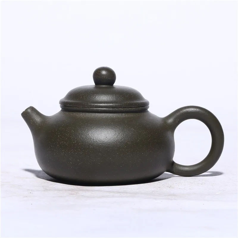 

Yixing пурпурная глина, эскизный горшок 90 мл, сырая руда, Зеленая глина, бутик Rongtian Kungfu, чайный набор, стандартный чайный горшок