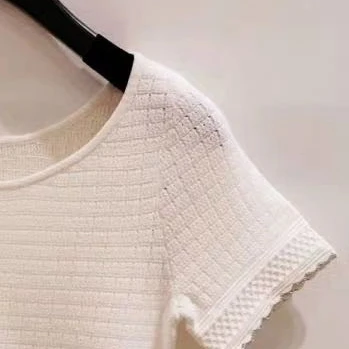 

Женский свитер, Новинка весна-лето 2021, женский свитер в клетку с прострочкой, Топ