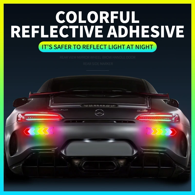 New падения клей Светоотражающая наклейка для автомобиля Предупреждение ленты Не