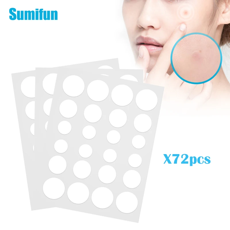 

72pcs Acne Pimple Patch Stickers Acne Treatment Pimple Remover Tool Blemish Spot Facial Mask Skin Care Waterproof Patches C2314