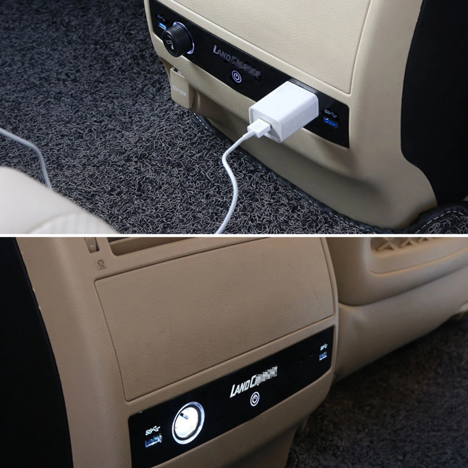 Интерьер заднее сиденье многофункциональное USB быстрое зарядное устройство