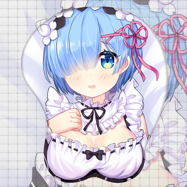 

Мягкий гелевый игровой коврик для мыши 3D Rem с аниме «Re:Zero Start Life in other World», эргономичный коврик для мыши с поддержкой запястья, реквизит для ко...