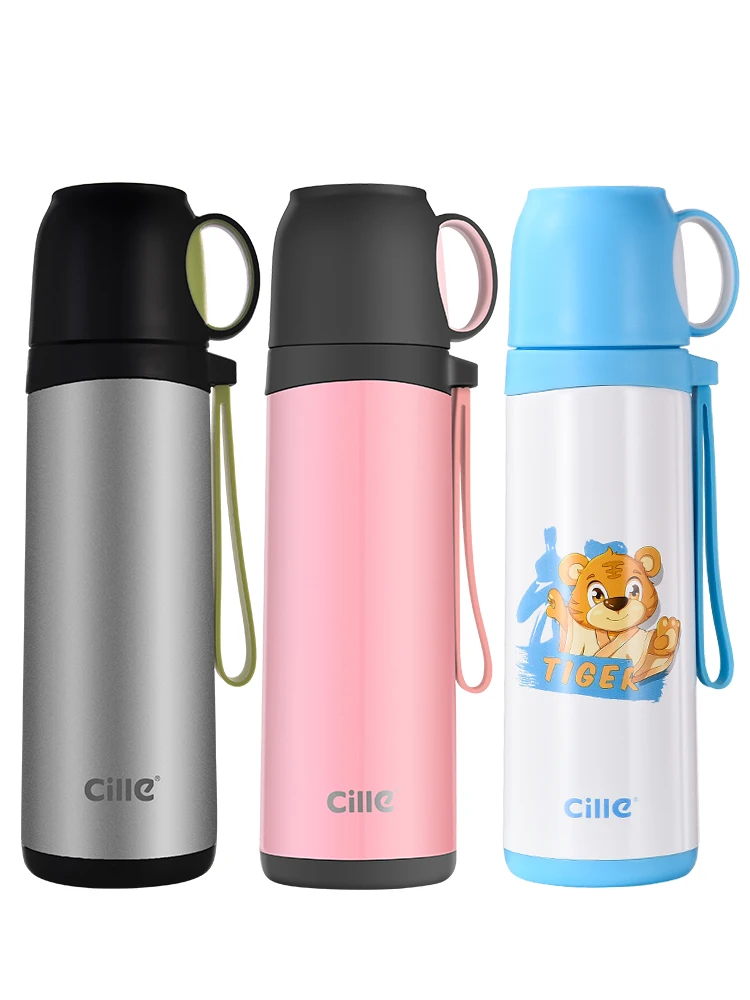 Мультяшный термос из нержавеющей стали кружка симпатичная вакуумная колба