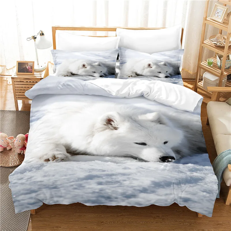 

Cute Dog Bedding Set Duvet Cover Set 3d Bedding Digital Printing Bed Linen Queen Size Bedding Set Fashion Design