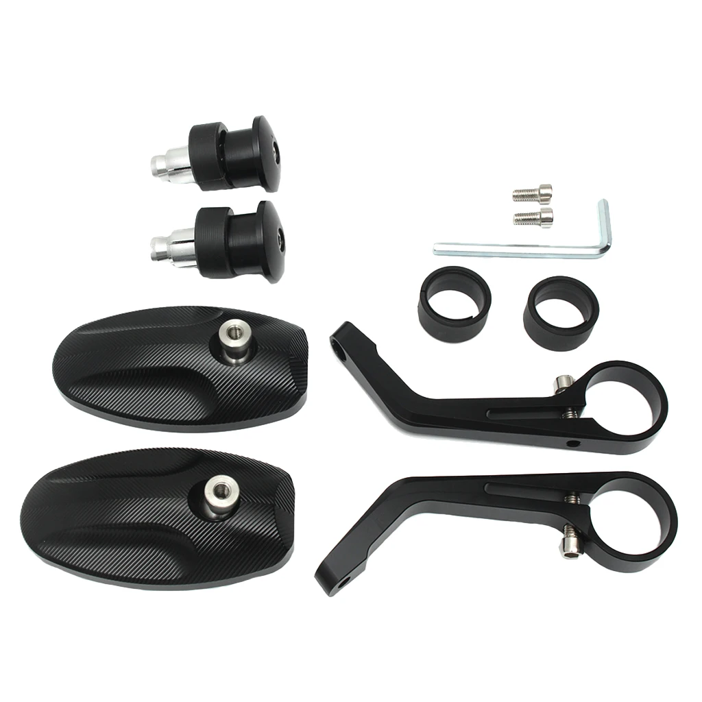 

CNC Stainless Steel Rear View Mirrors with 22mm Bolts, 7/8 Handlebar Mount