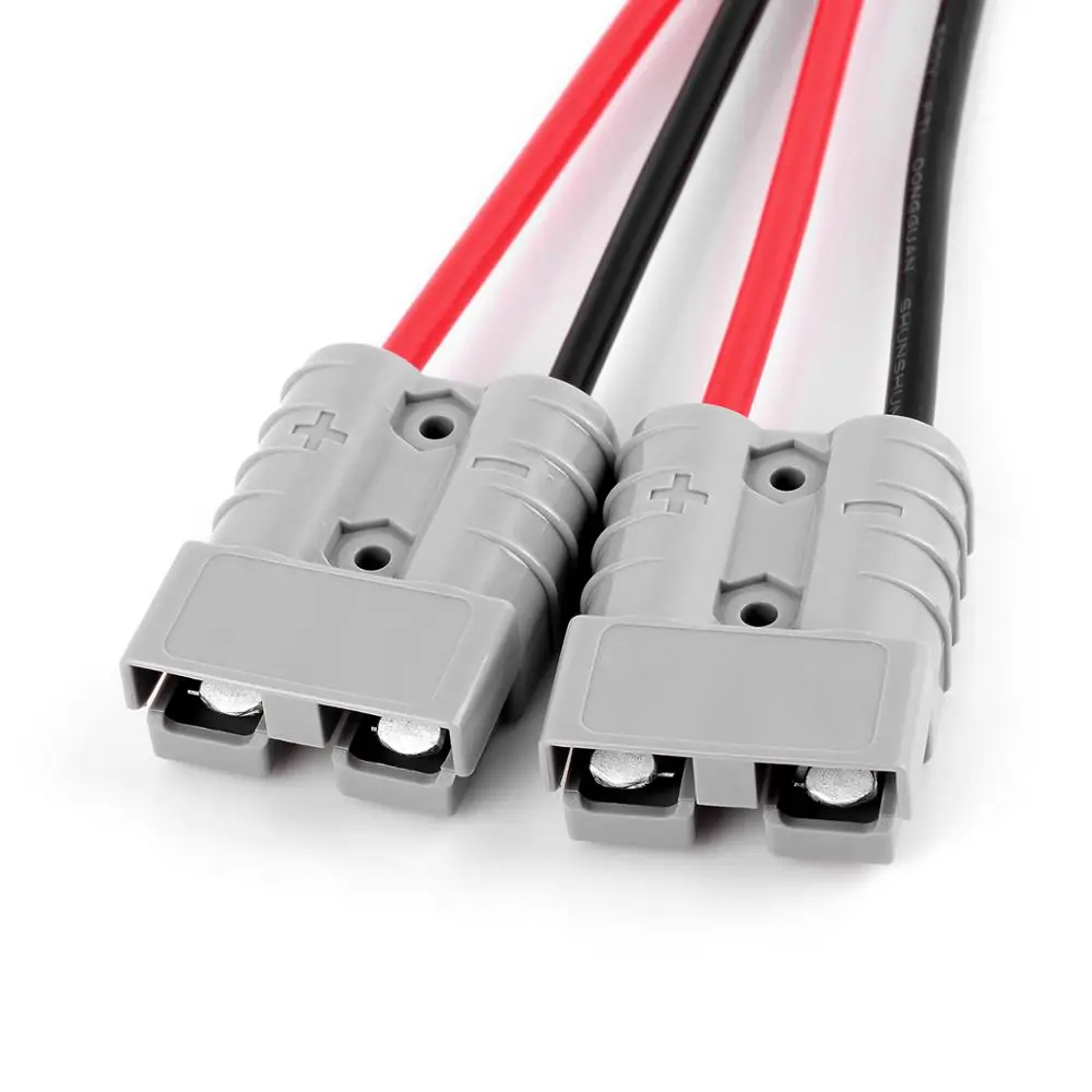 Jtron 50A 600 в 10AWG зарядные устройства для аккумуляторов батарея БЫСТРОРАЗЪЕМНАЯ вилка прицеп лебедка вилка с кабелем 1ft