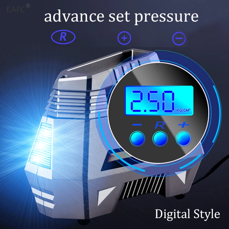 Car Air Compressor Tyre Inflator Pump Portable Digital 12V 150PSI for Bicycle Tires Balls | Автомобили и мотоциклы