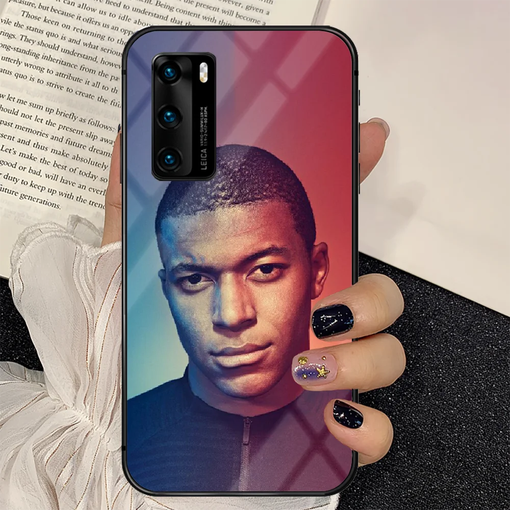 

Kylian Mbappe Soccer Phone Tempered Glass Case Cover For Huawei P Nova Mate 5T 20 30 40 E Pro Lite Smart 2019 2021 Fashion