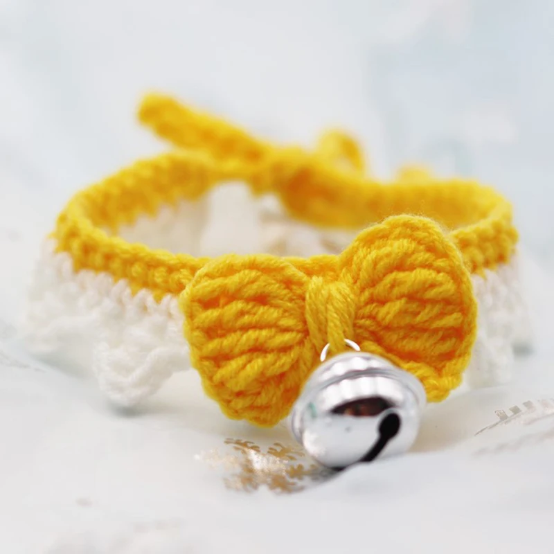 Платье с жемчужным бантиком щенок ожерелье Регулируемый ошейник для собаки кота