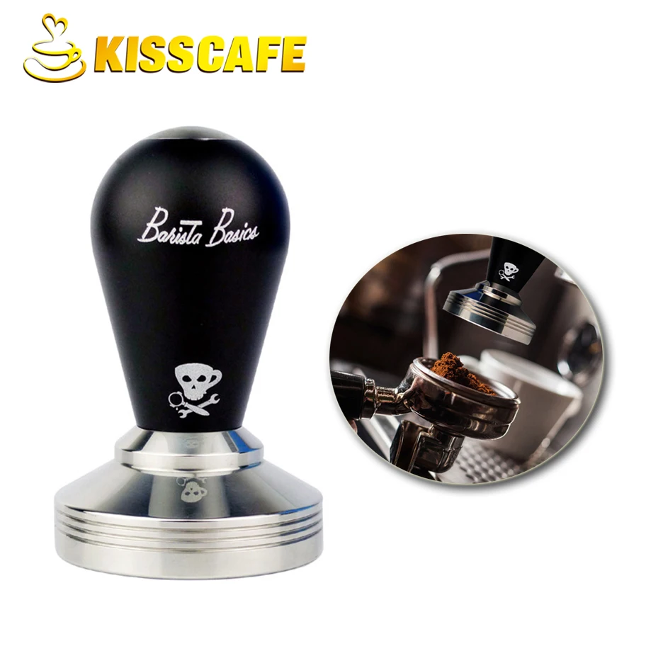 58 мм дьявол кофе тампер из нержавеющей стали космическая алюминиевая кофемолка