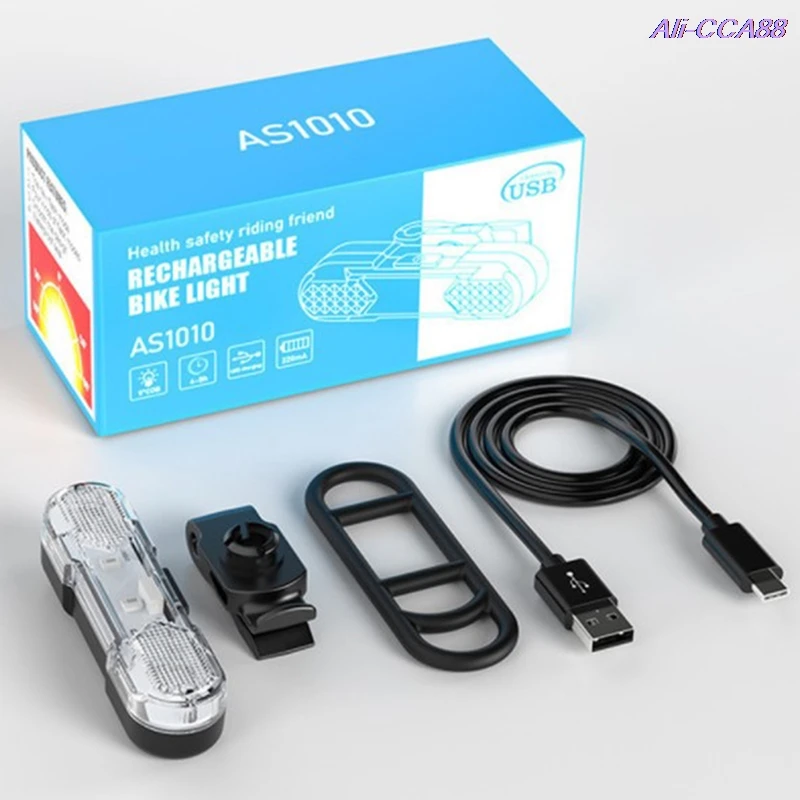 

Bike Light USB Rechargeable Bicycle Light LED Taillight Safety Warning 2021