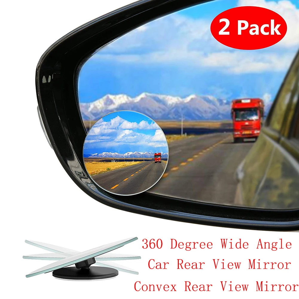 2 шт. Автомобильное Зеркало для слепых зон HD выпуклое зеркало авто заднего вида 360