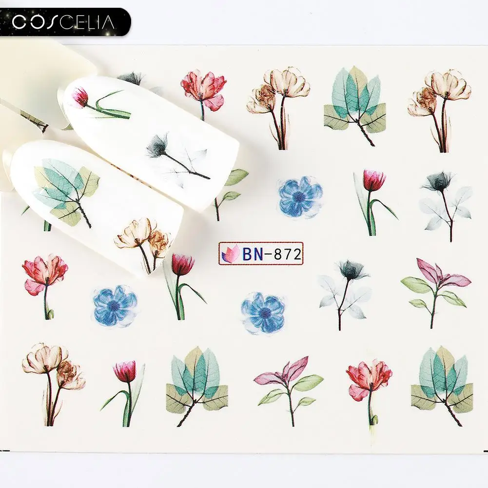 COSCELIA 10 видов конструкций водные наклейки слайдер летние джунгли Фламинго