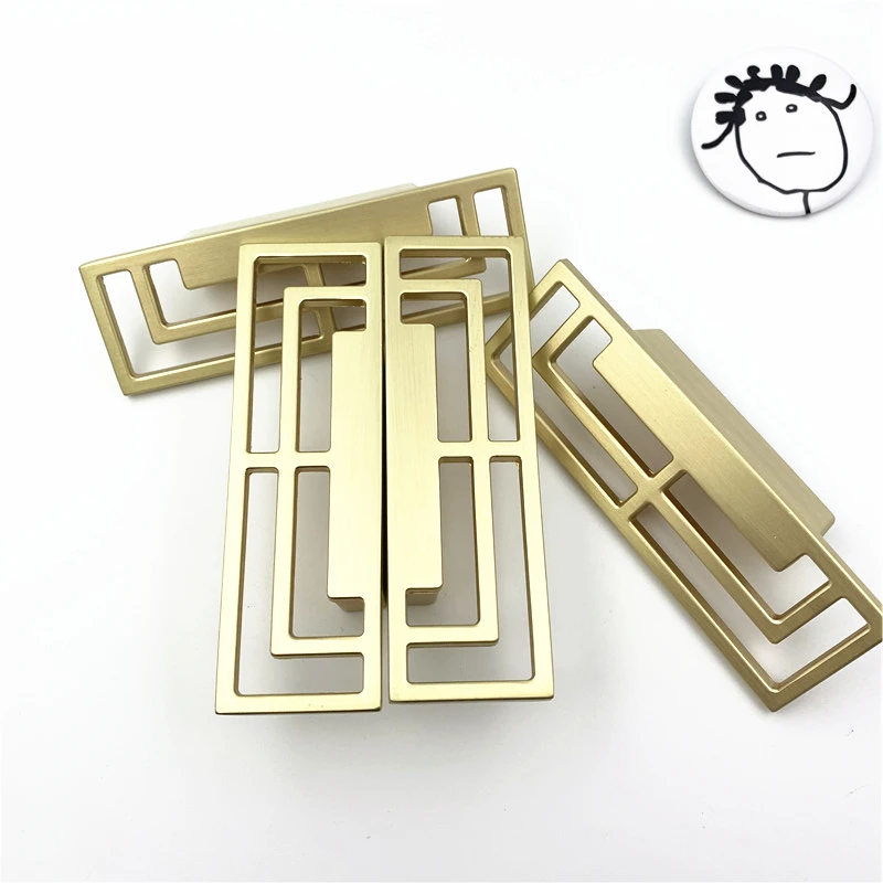 Ручка для шкафа LCH Древний китайский стиль цинковый сплав черно-золотой |