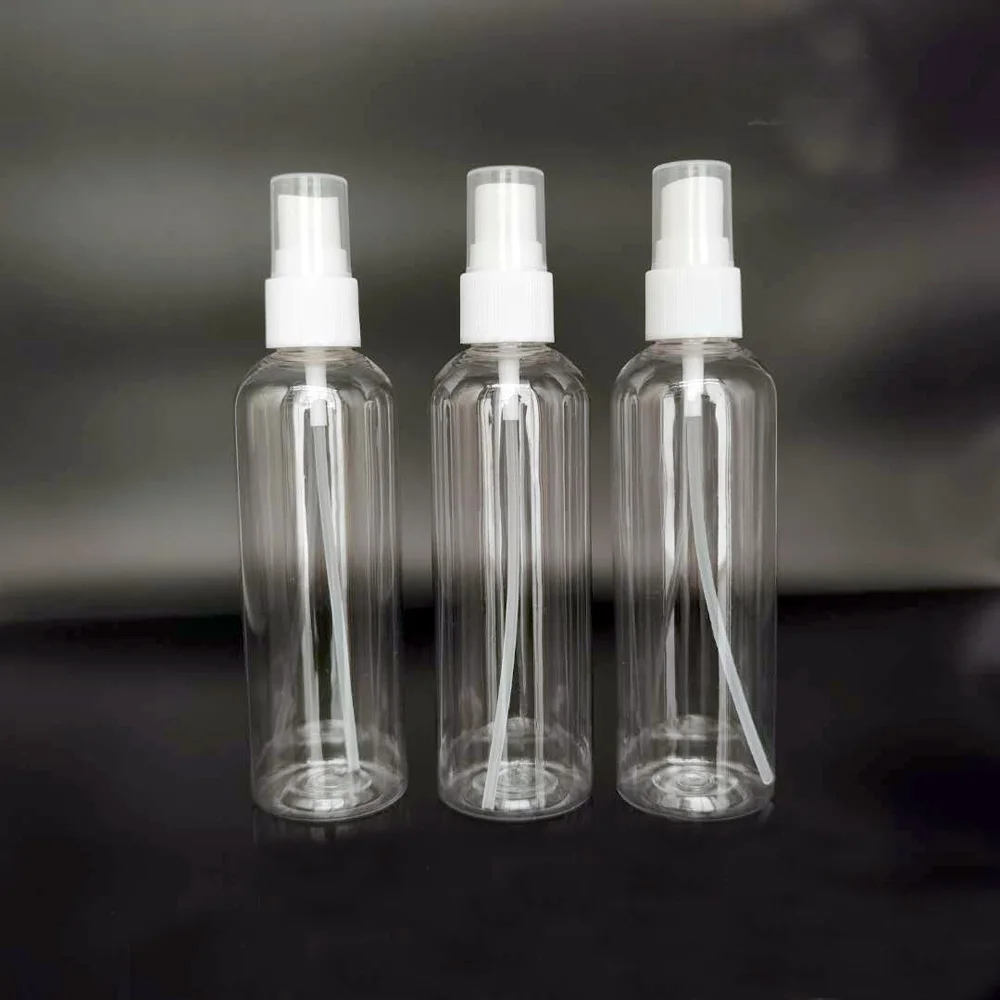 

5pcs 120ml Refillable transparency plastic bottle with pump sprayer Plastic Portable Spray Bottle Empty plastic Perfume Bottles