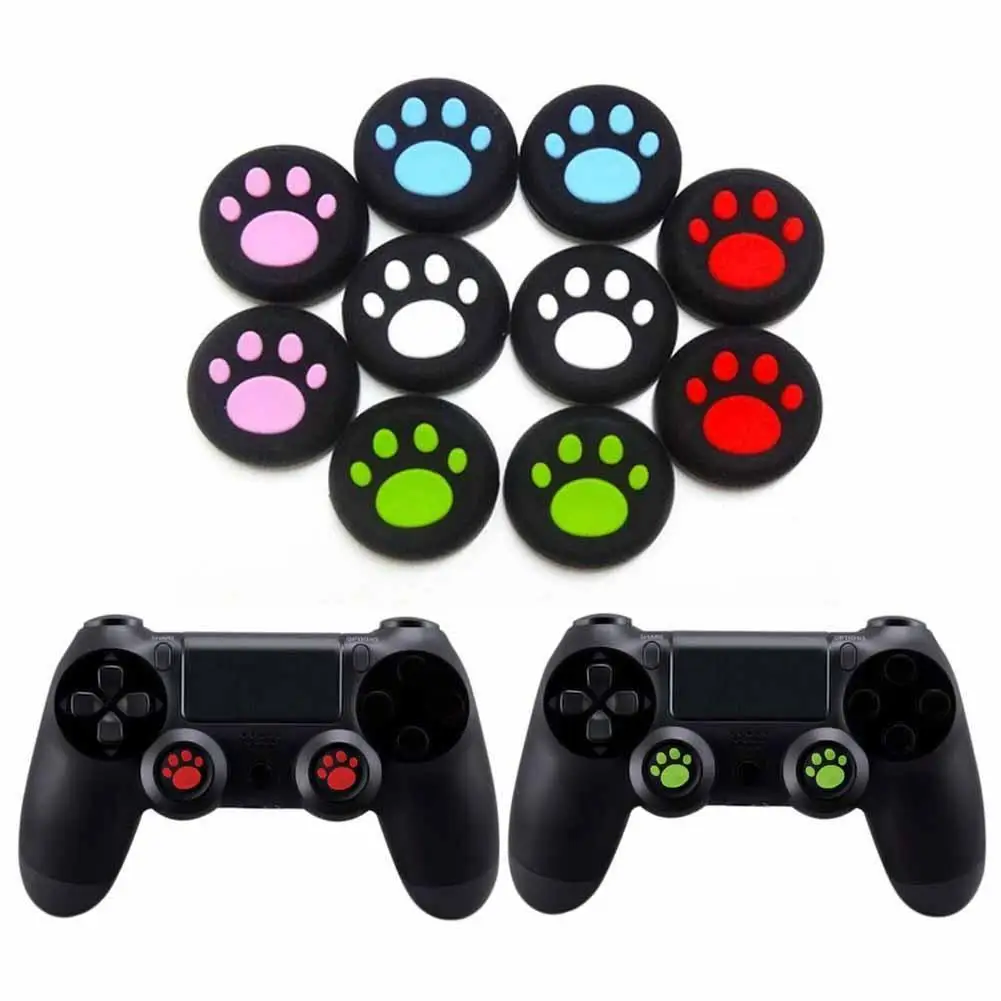 

4Pcs Rubber Silicone Cap Thumbstick Thumb Stick Enhance Cover Case Skin Joystick Grip Games Accessories For XBOX-ONE/PS3/360/PS4