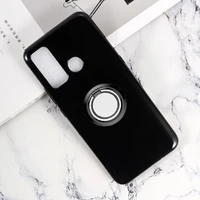 for tecno camon 15 air pro pouvoir 4 lite spark 3 5 6 go 12 x back ring holder bracket phone case phone tpu soft silicone cover