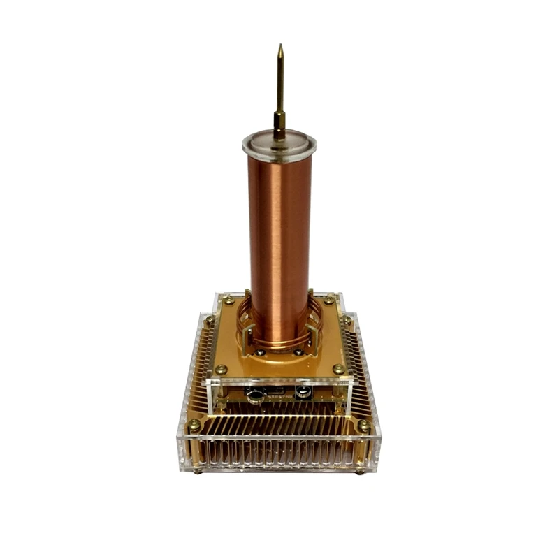 Music Tesla Coil Arc Plasma Loudspeaker Wireless Transmission Experiment Desktop Toy Model Gold US Plug | Электроника
