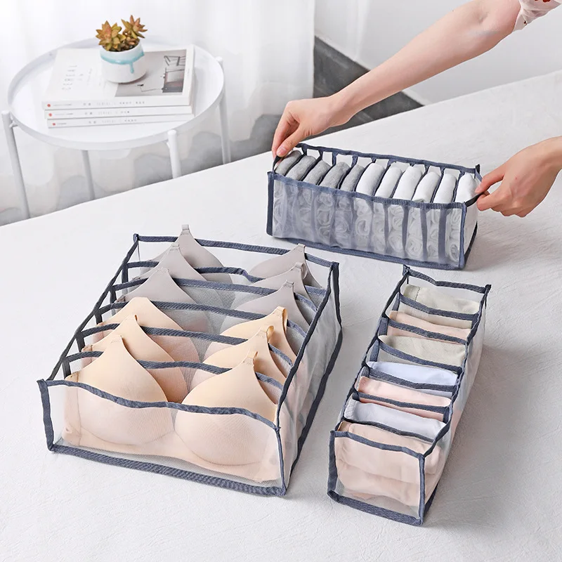 

Underwear Bra Organizer Storage Box 3 Colors Drawer Closet Organizers Boxes For Underwear Scarfs Socks Bra Dropship