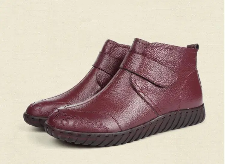 Zapatos mujer; женские зимние ботинки из натуральной кожи; женские ботильоны ручной работы на молнии в стиле ретро; сезон зима-весна; женская обувь; g934