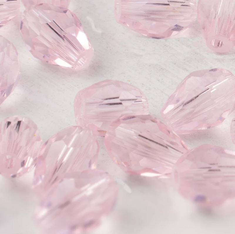 Wholesale 6x8mm 45pcs exquisite colorful pink Austrian crystal beads Water Drop Glass Beads for jewelry making | Украшения и