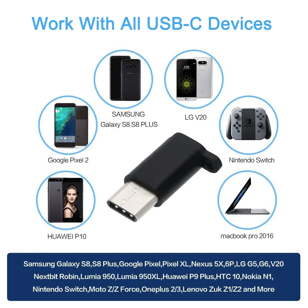 Алюминиевый сплав Micro USB кабель с разъемом Type C адаптер на гнездо для Samsung LG Oneplus
