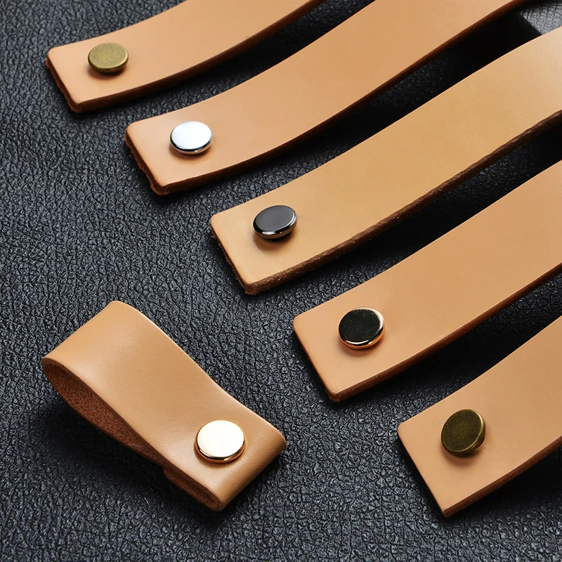

1 Pc Soft Leather Furniture Pull Handles for Doors Cabinets Dresser Cupboards Closet Drawer Pulls Knob Handle Hardware Kitchen